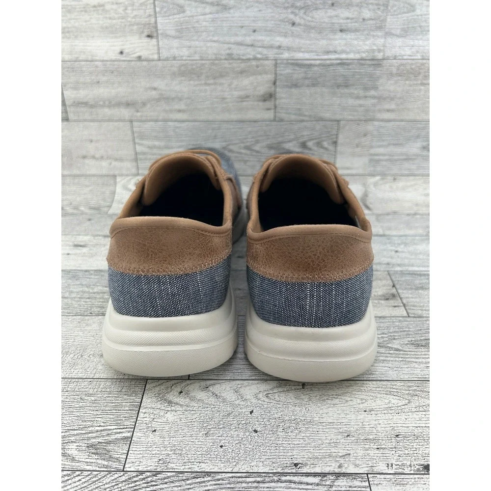Skechers Slip-ins On-the-GO Ideal Navy Tan Boat Shoes 138215 Women Sz 7.5‎